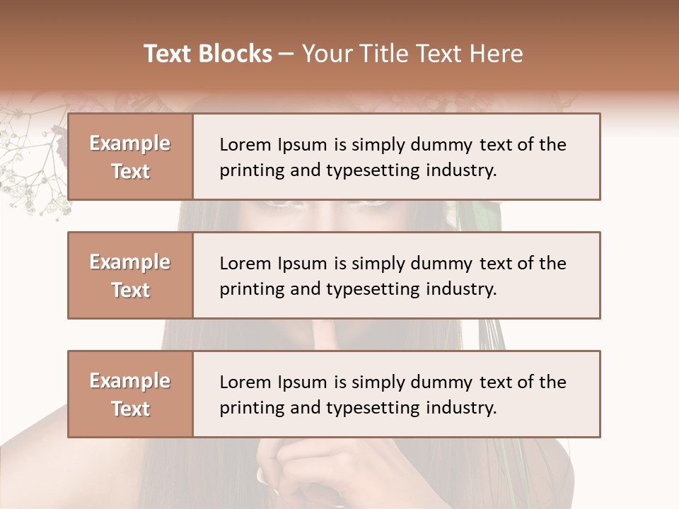 Tan Pretty Portrait PowerPoint Template