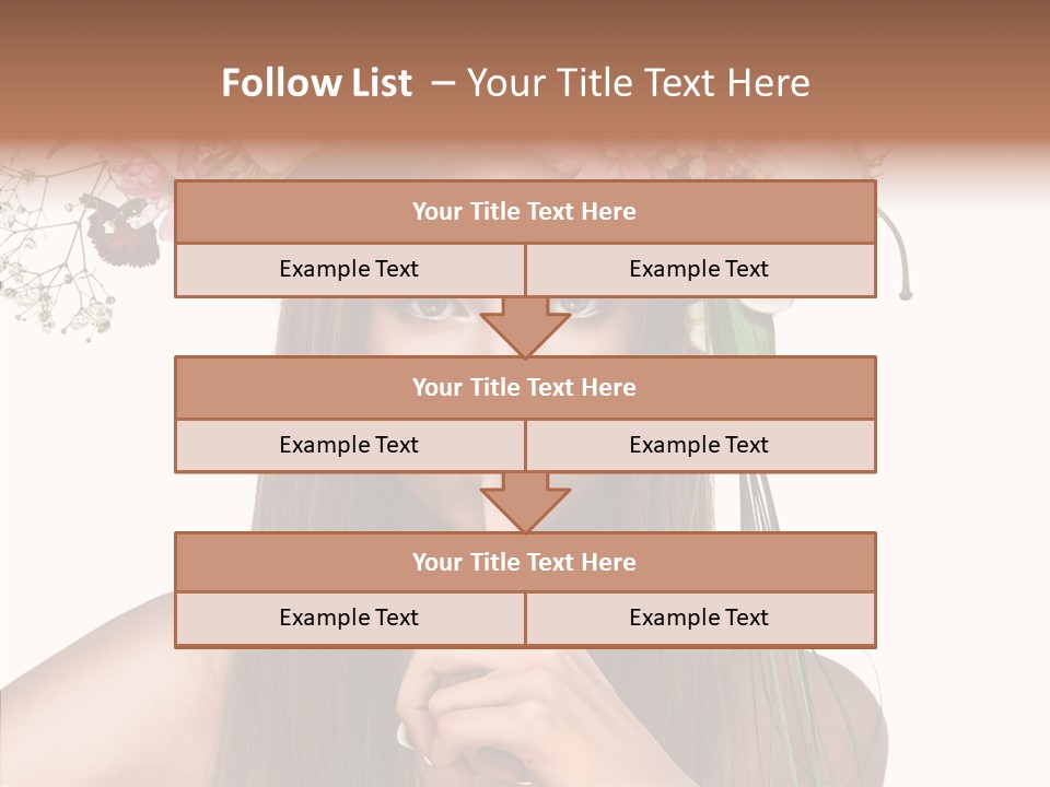 Tan Pretty Portrait PowerPoint Template