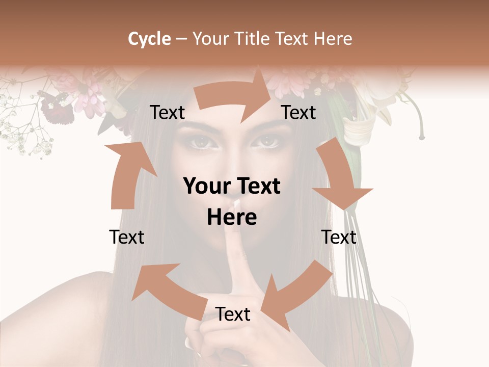 Tan Pretty Portrait PowerPoint Template