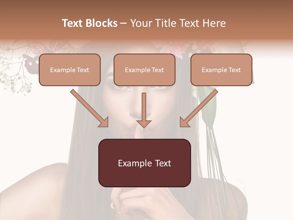 Tan Pretty Portrait PowerPoint Template