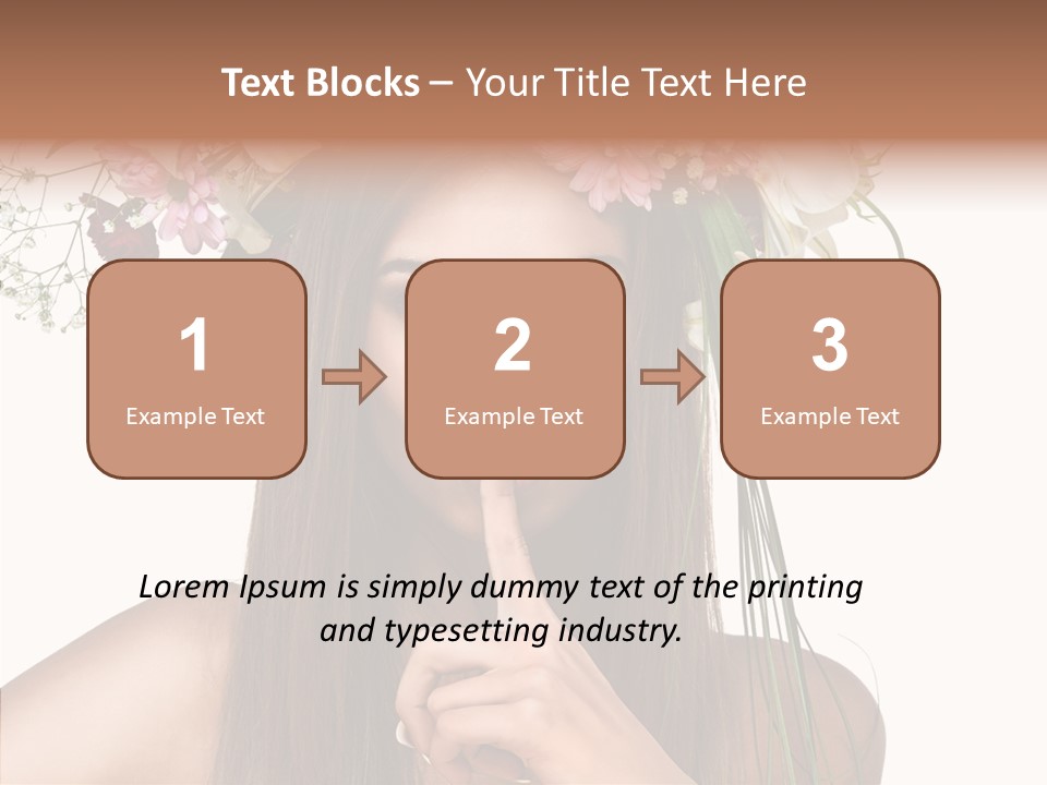 Tan Pretty Portrait PowerPoint Template