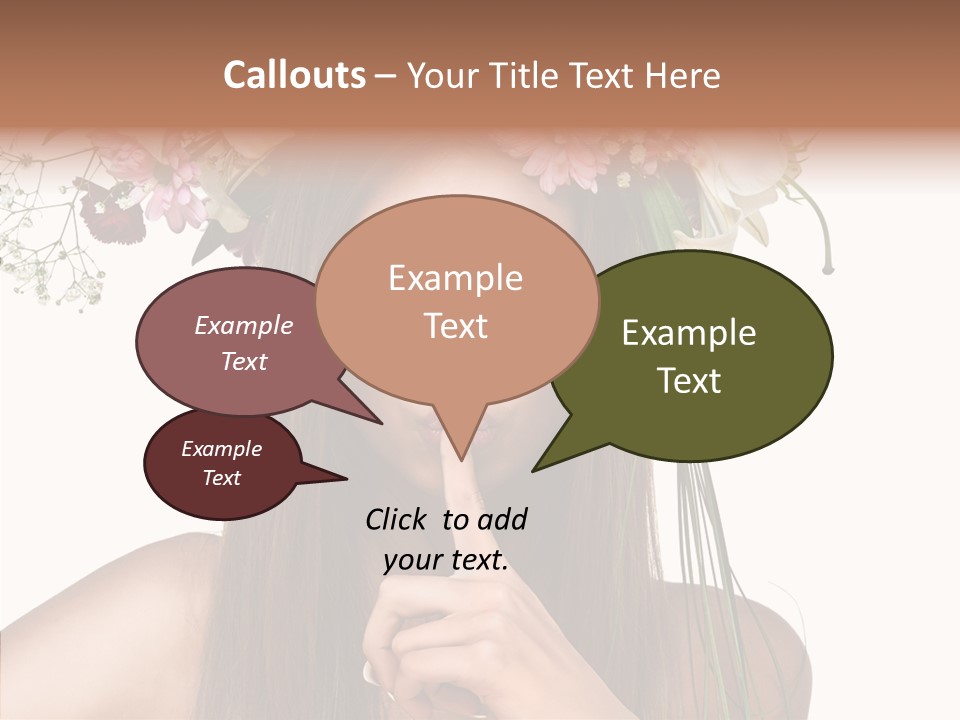 Tan Pretty Portrait PowerPoint Template