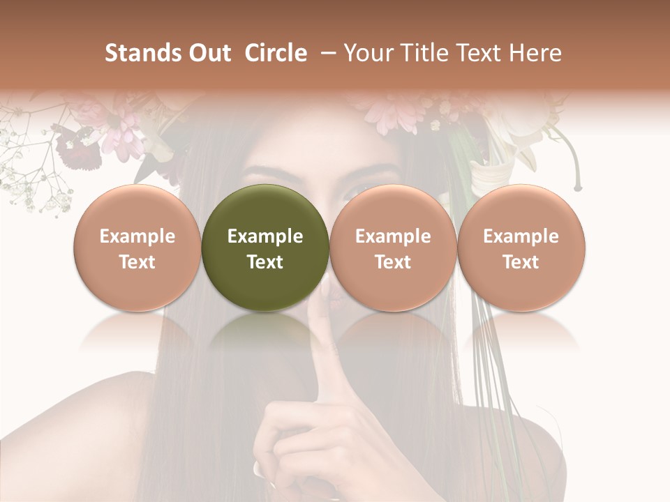 Tan Pretty Portrait PowerPoint Template