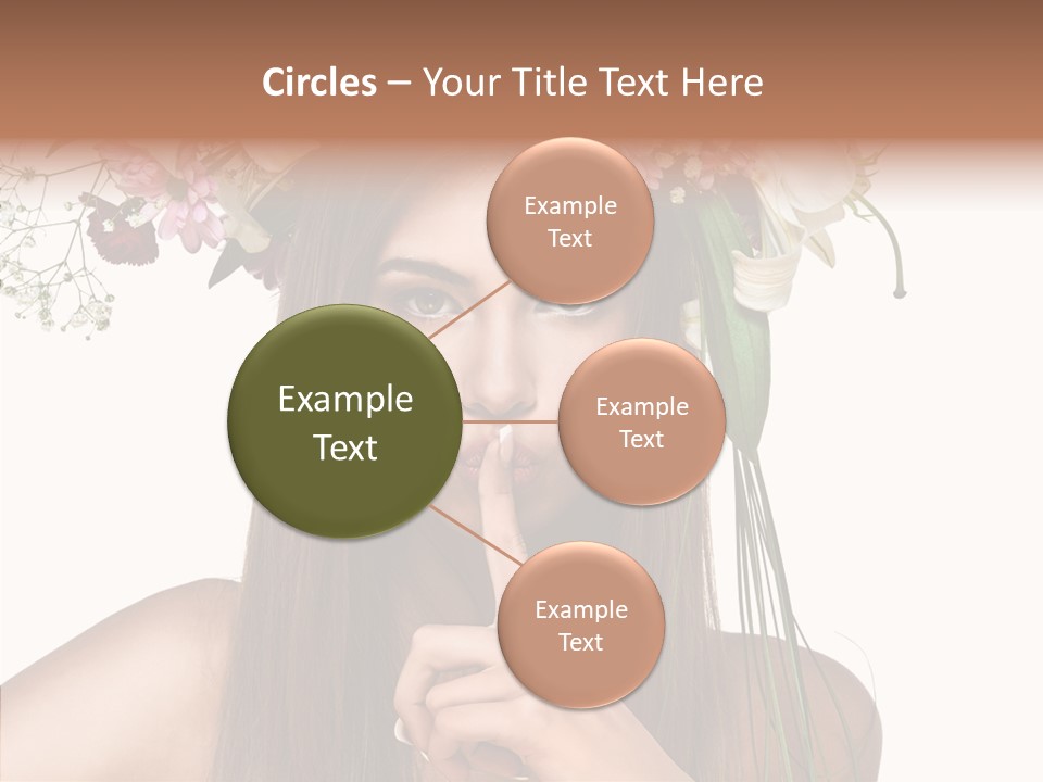 Tan Pretty Portrait PowerPoint Template