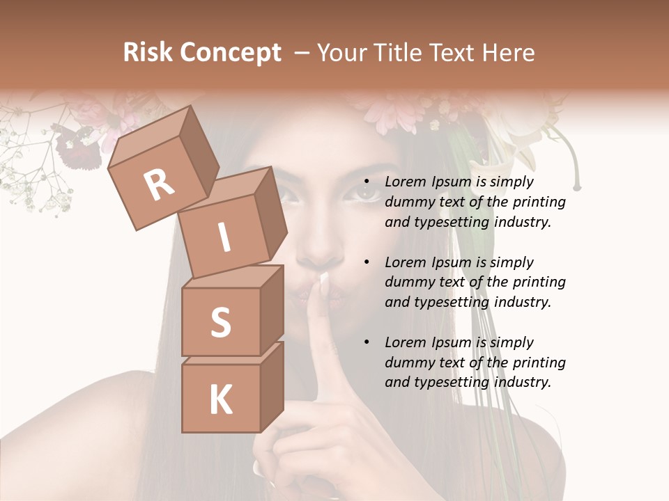 Tan Pretty Portrait PowerPoint Template