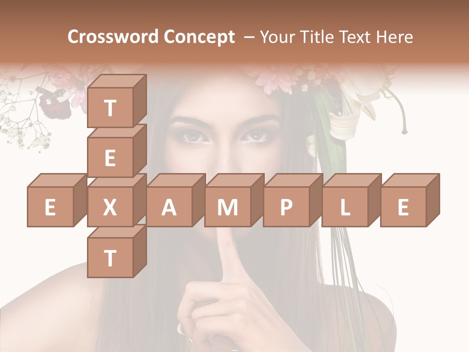 Tan Pretty Portrait PowerPoint Template