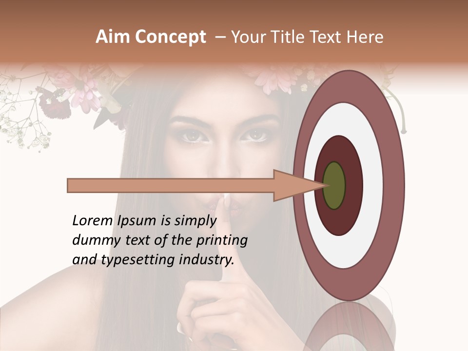Tan Pretty Portrait PowerPoint Template
