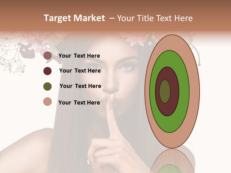 Tan Pretty Portrait PowerPoint Template