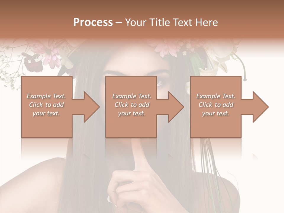 Tan Pretty Portrait PowerPoint Template