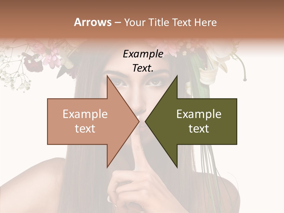 Tan Pretty Portrait PowerPoint Template