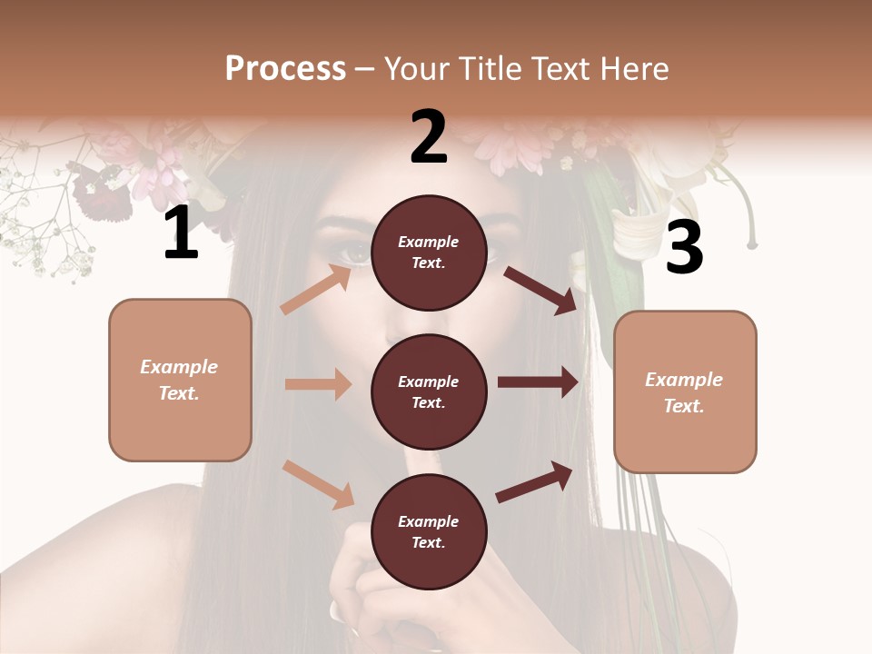 Tan Pretty Portrait PowerPoint Template