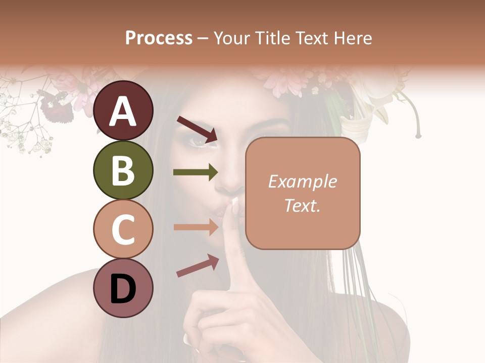 Tan Pretty Portrait PowerPoint Template