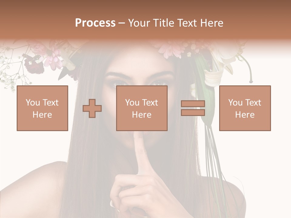 Tan Pretty Portrait PowerPoint Template