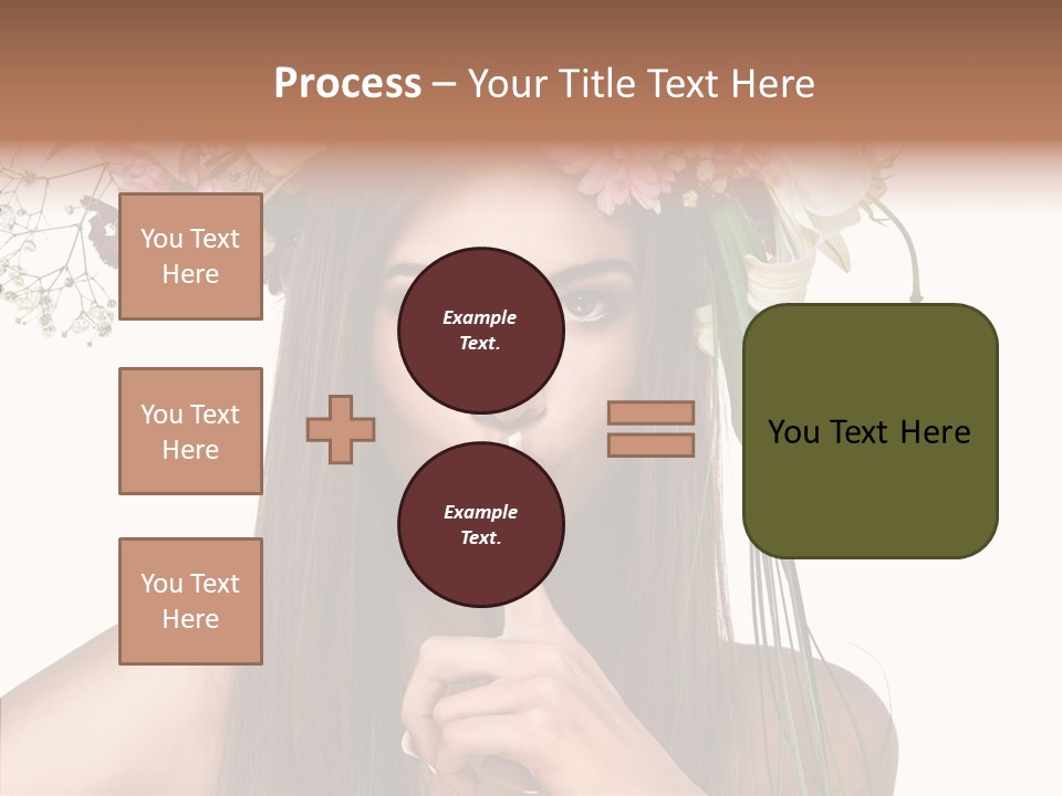 Tan Pretty Portrait PowerPoint Template