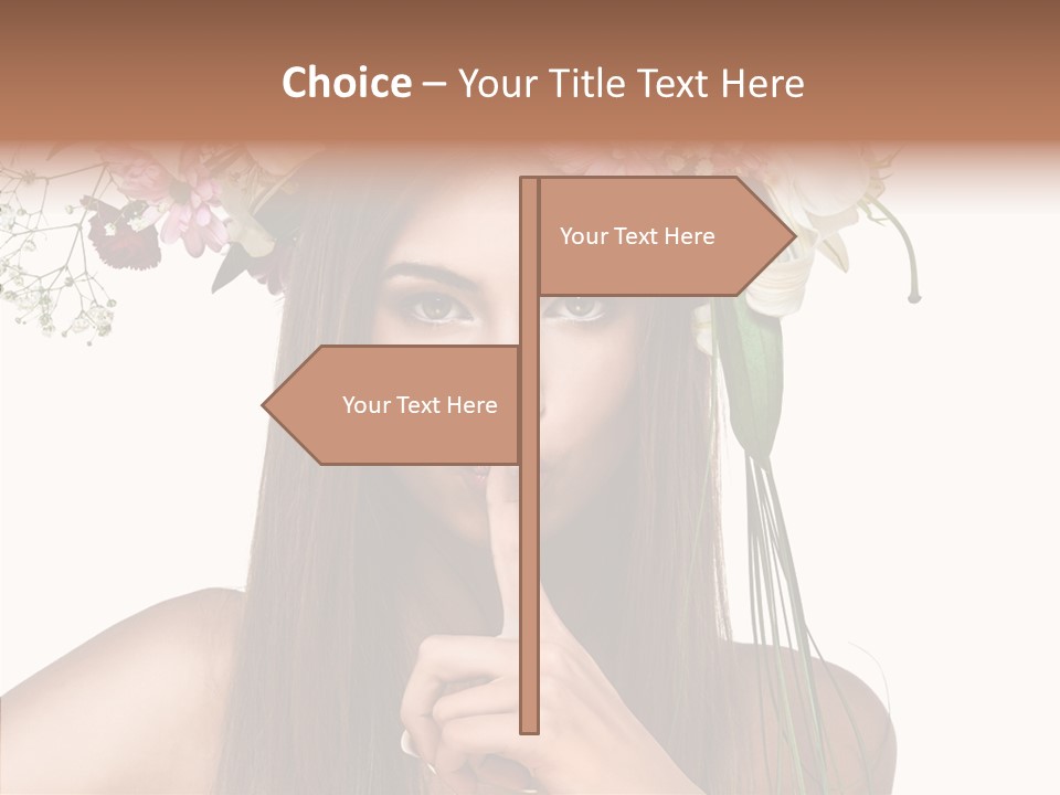 Tan Pretty Portrait PowerPoint Template