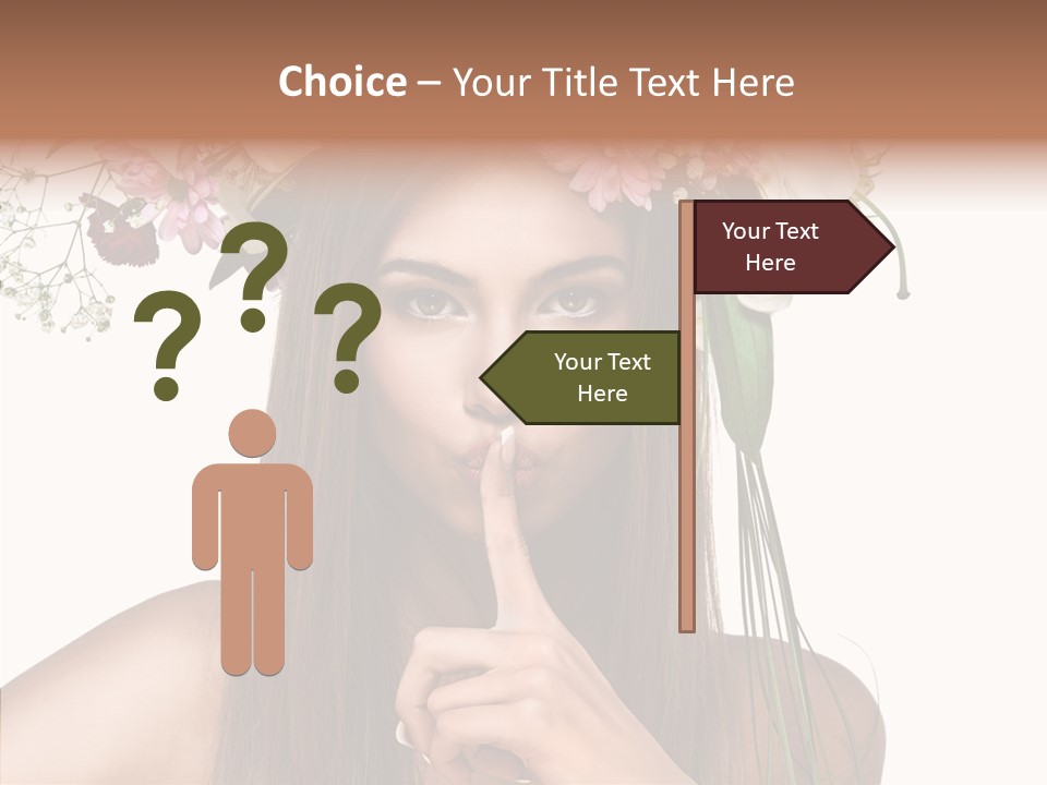 Tan Pretty Portrait PowerPoint Template