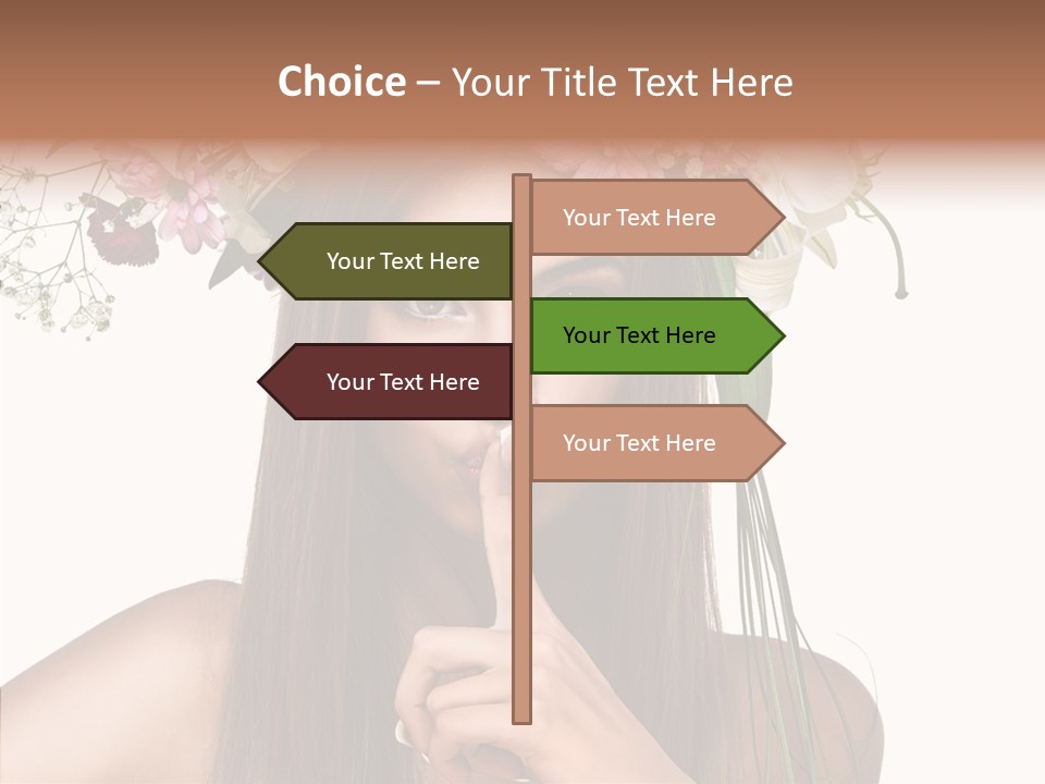 Tan Pretty Portrait PowerPoint Template