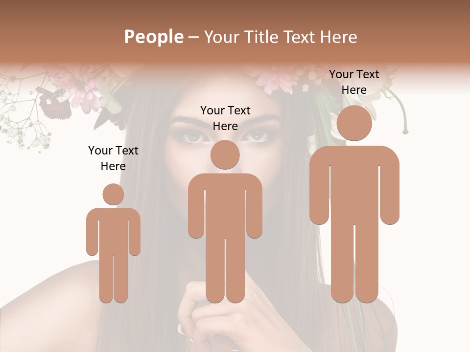 Tan Pretty Portrait PowerPoint Template