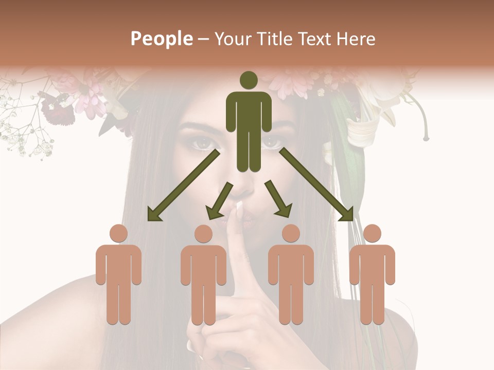 Tan Pretty Portrait PowerPoint Template