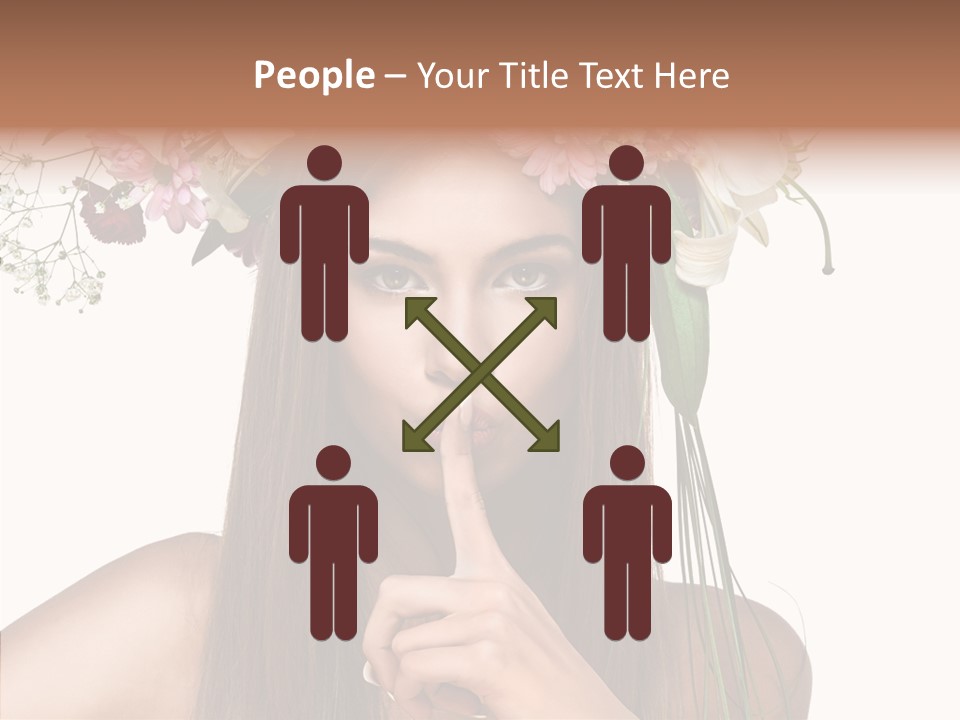 Tan Pretty Portrait PowerPoint Template