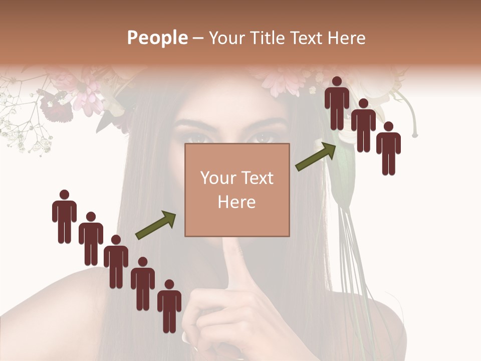 Tan Pretty Portrait PowerPoint Template