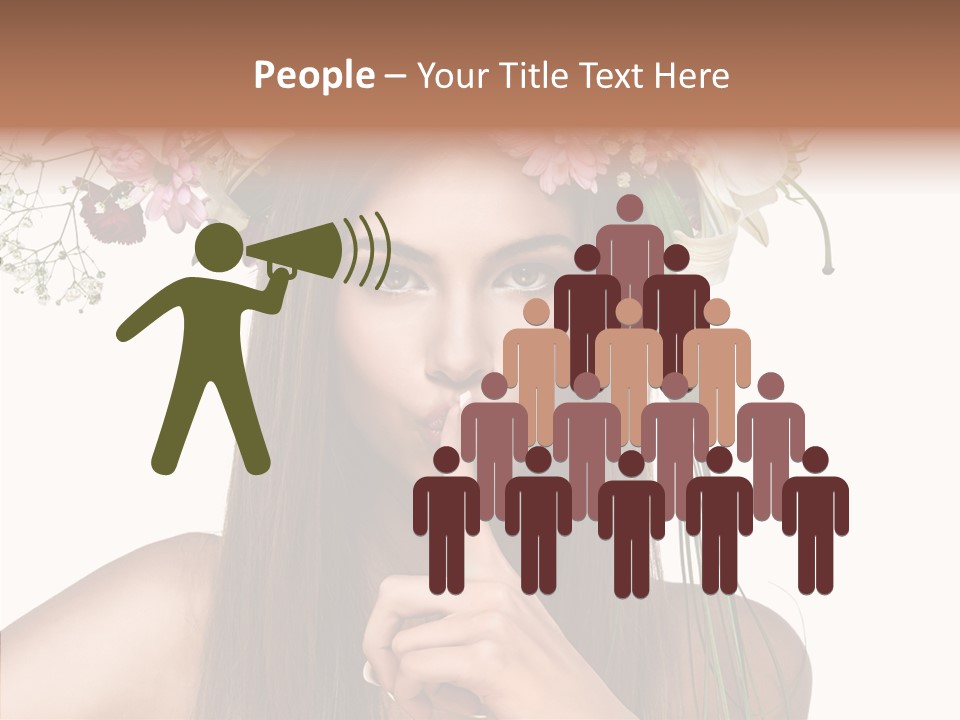 Tan Pretty Portrait PowerPoint Template