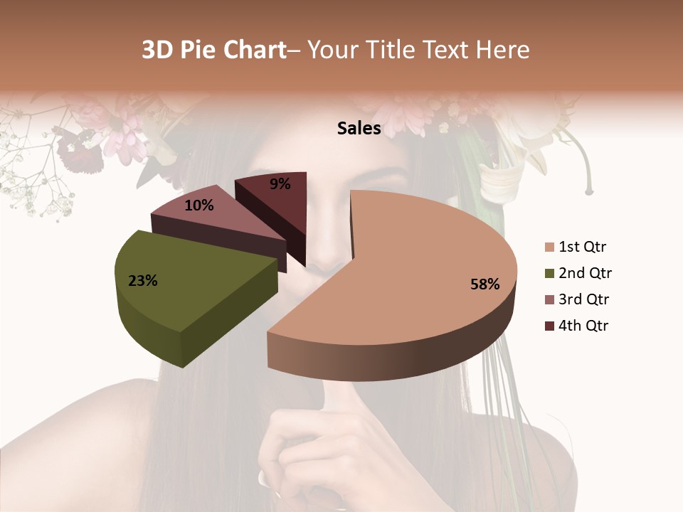 Tan Pretty Portrait PowerPoint Template