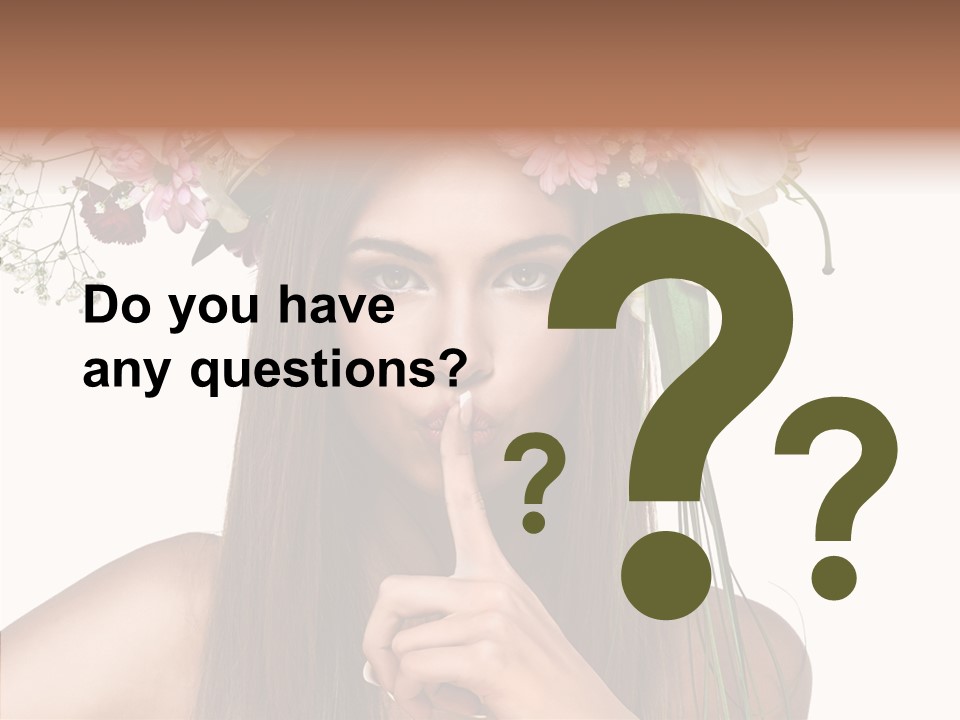 Tan Pretty Portrait PowerPoint Template