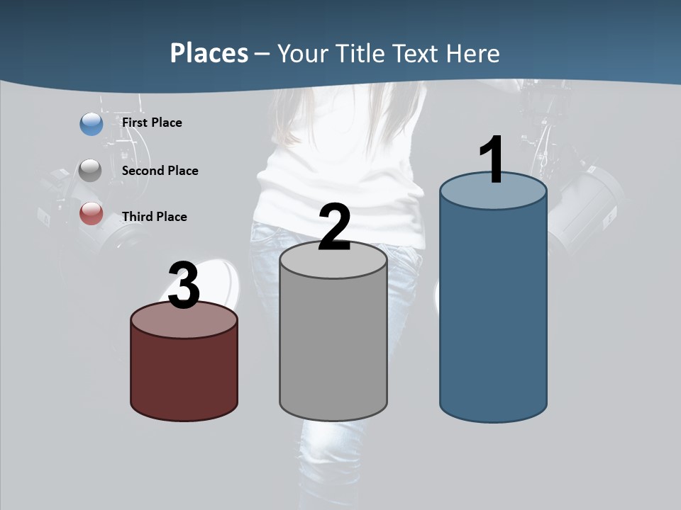 Females Photo Lie PowerPoint Template