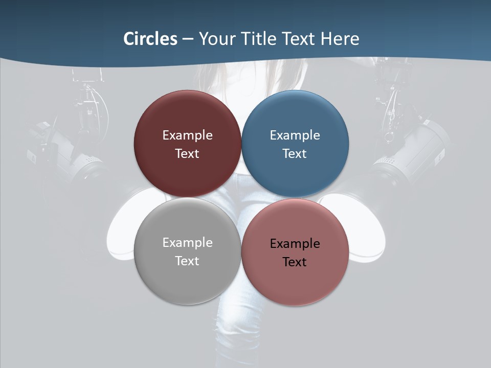 Females Photo Lie PowerPoint Template