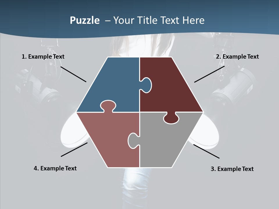 Females Photo Lie PowerPoint Template