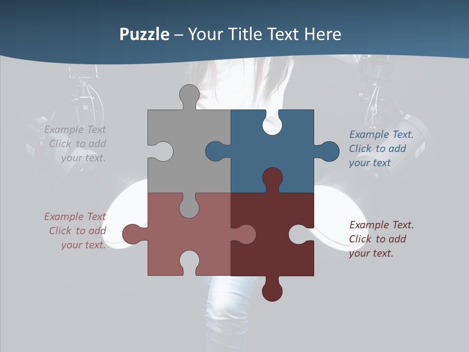 Females Photo Lie PowerPoint Template