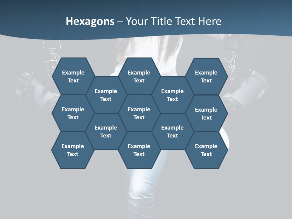 Females Photo Lie PowerPoint Template