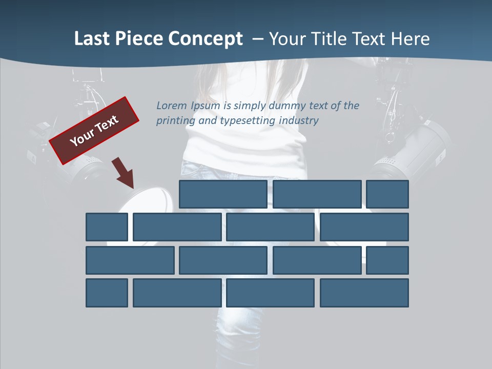 Females Photo Lie PowerPoint Template