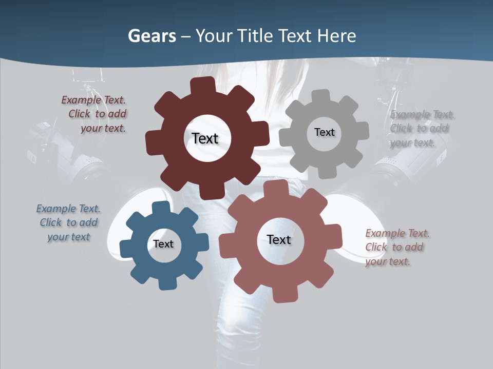 Females Photo Lie PowerPoint Template