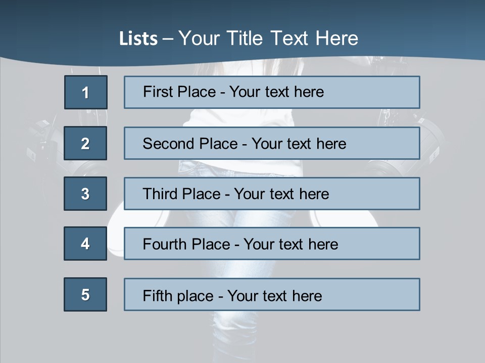 Females Photo Lie PowerPoint Template