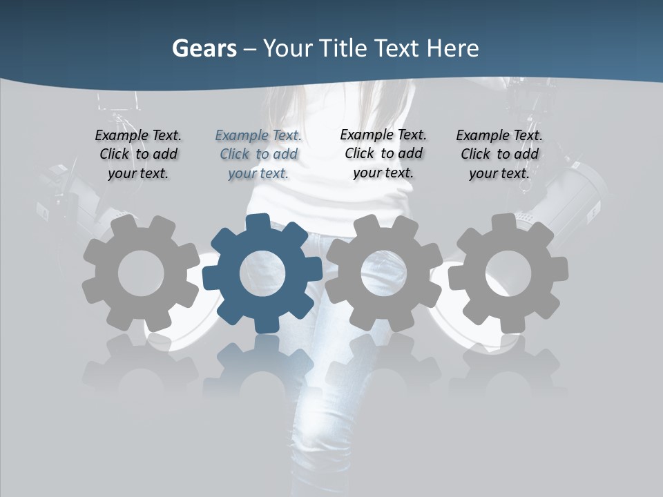 Females Photo Lie PowerPoint Template