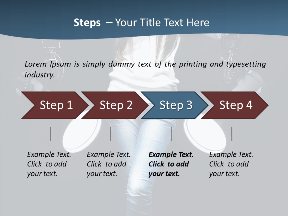 Females Photo Lie PowerPoint Template