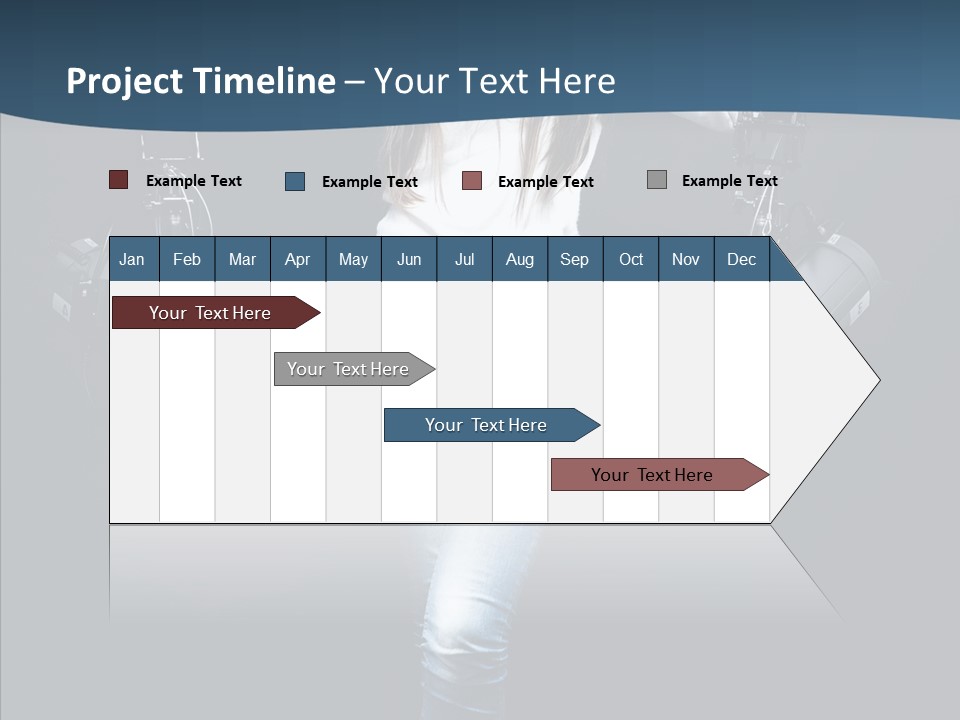 Females Photo Lie PowerPoint Template