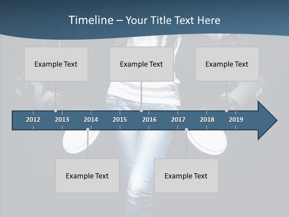 Females Photo Lie PowerPoint Template