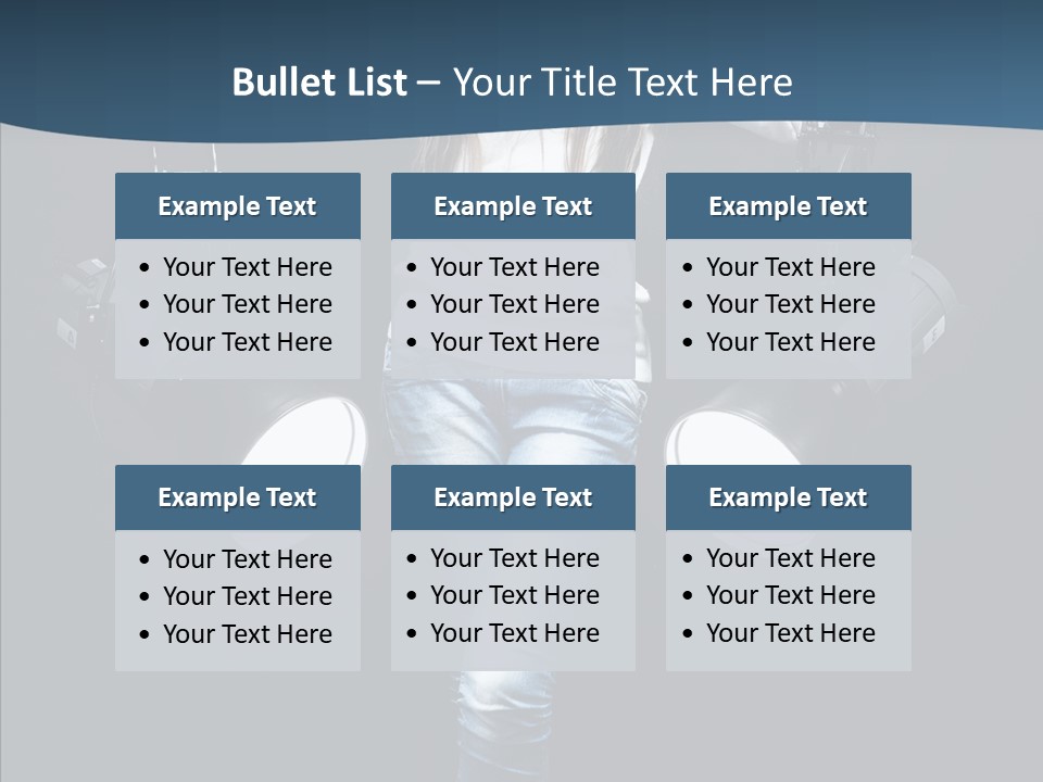 Females Photo Lie PowerPoint Template