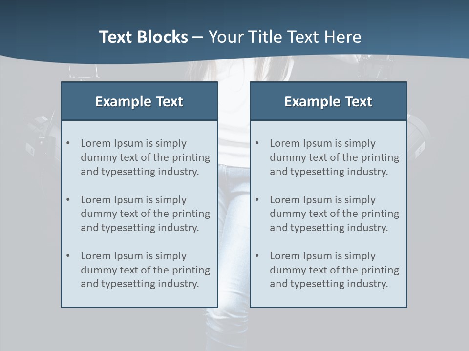 Females Photo Lie PowerPoint Template