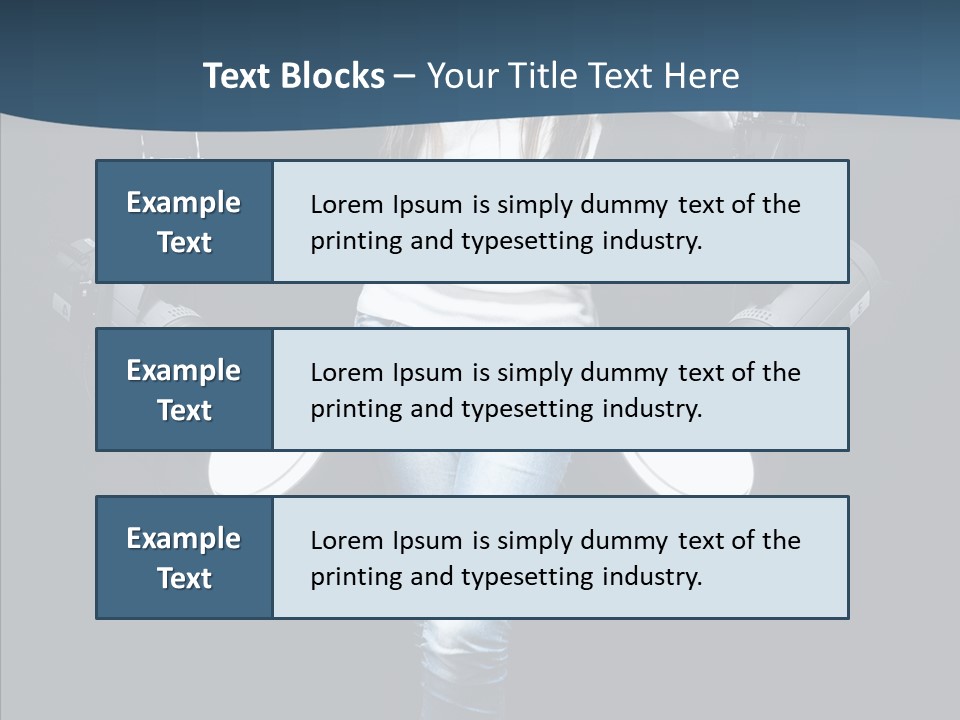 Females Photo Lie PowerPoint Template