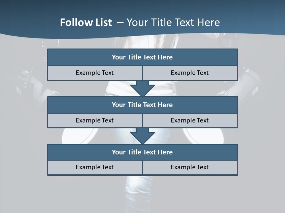 Females Photo Lie PowerPoint Template