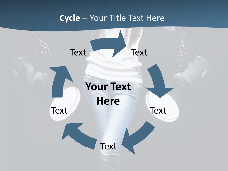 Females Photo Lie PowerPoint Template