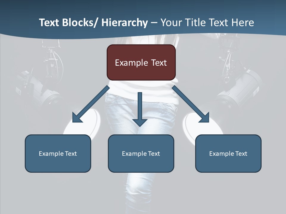 Females Photo Lie PowerPoint Template