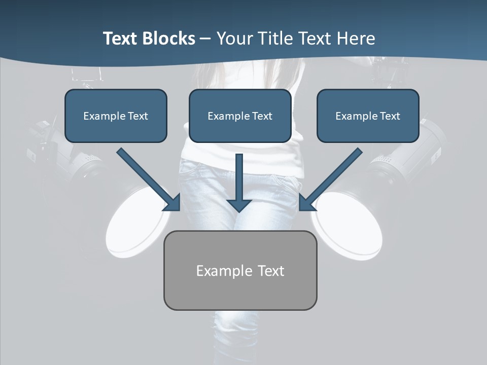 Females Photo Lie PowerPoint Template