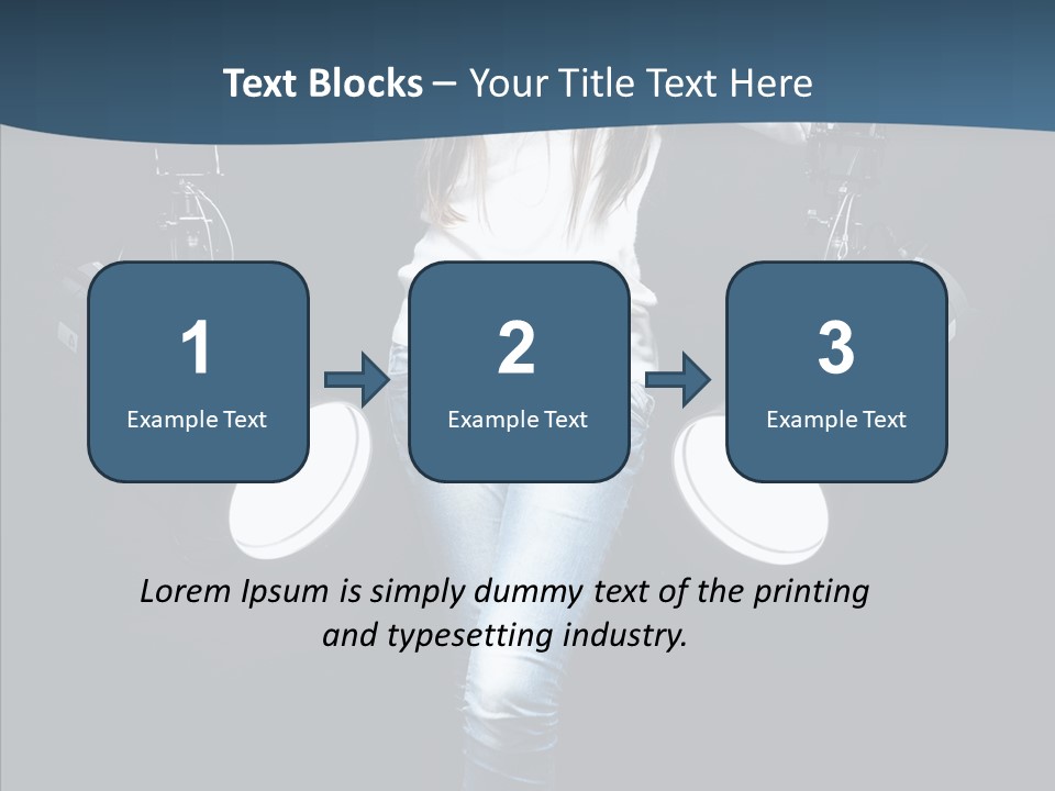 Females Photo Lie PowerPoint Template