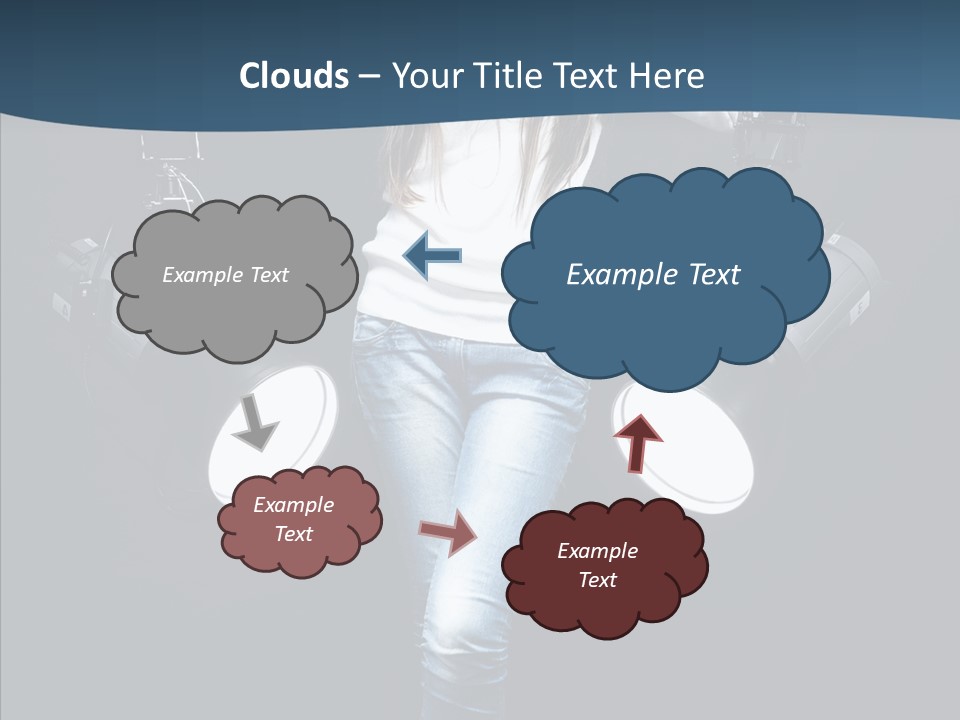 Females Photo Lie PowerPoint Template