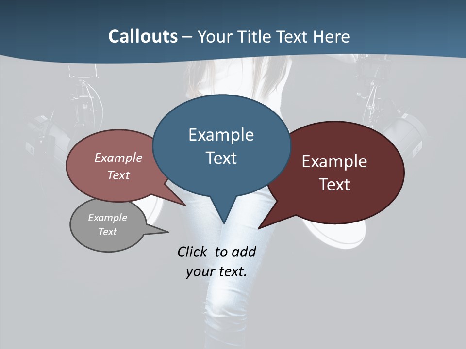 Females Photo Lie PowerPoint Template